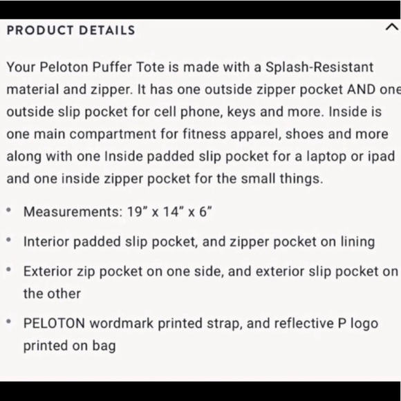 Peloton Tote bag new - Picture 2 of 2